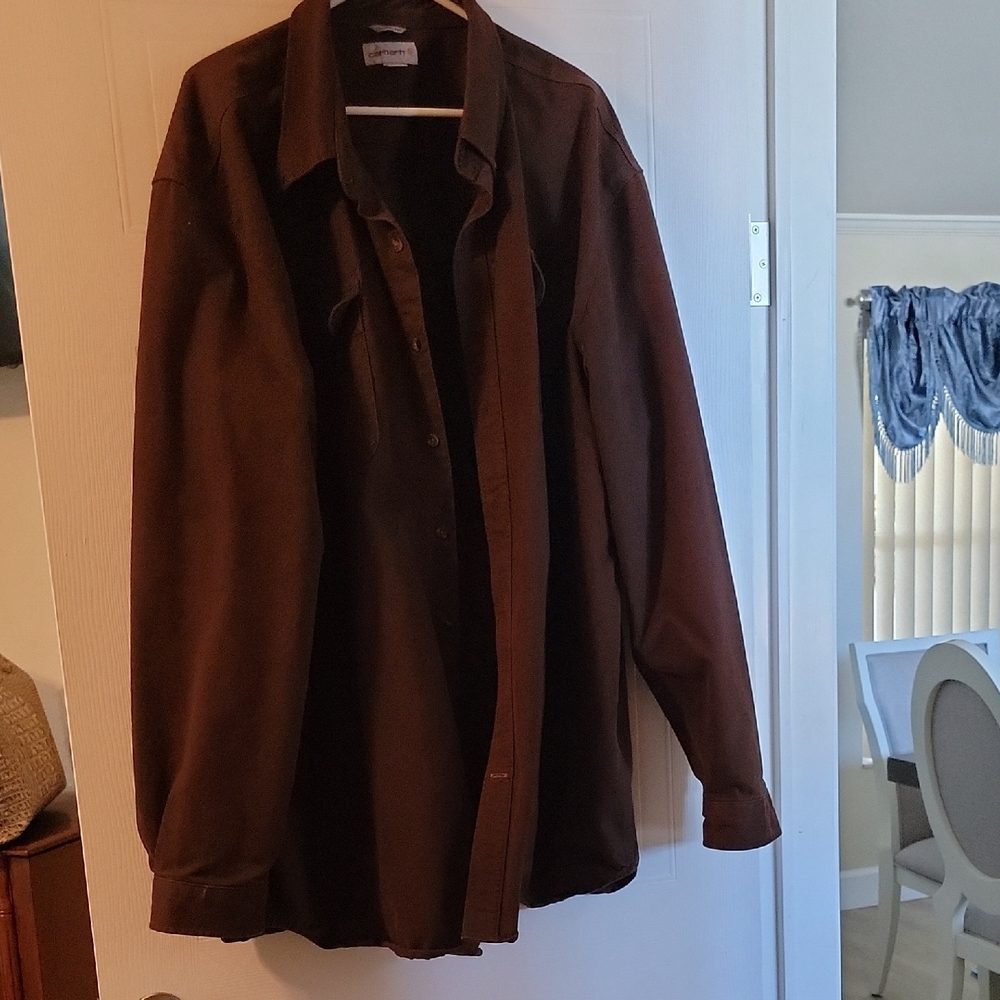 Carhartt Dark Brown Shirt Jacket
